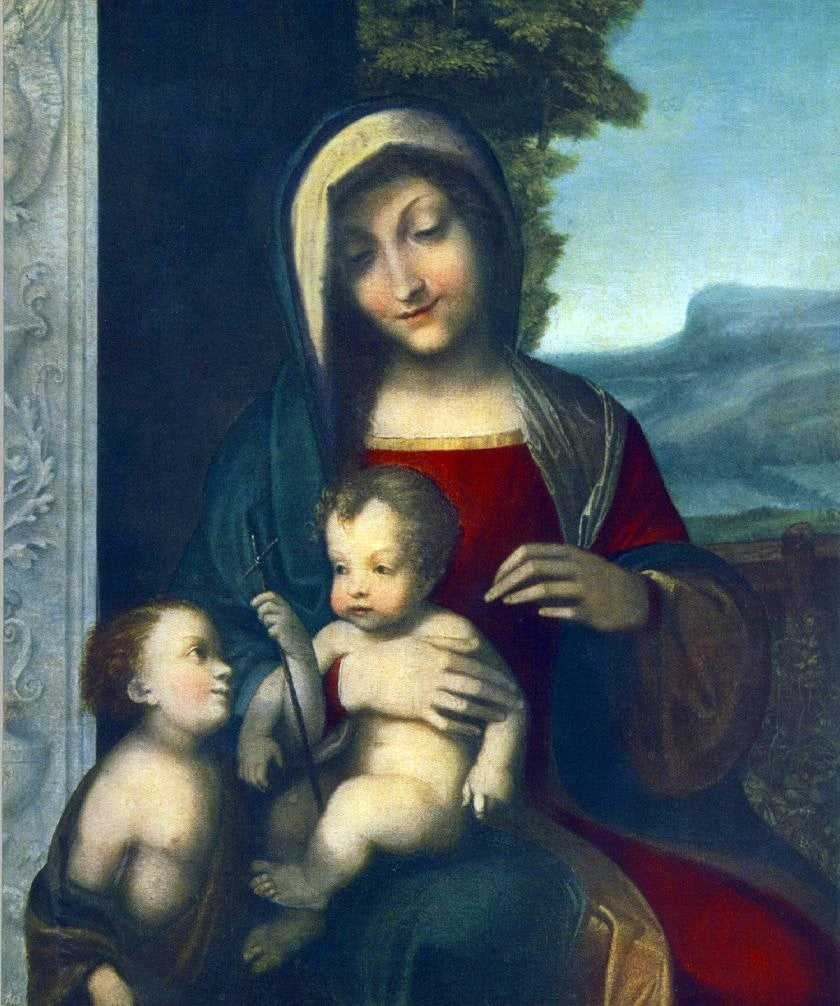  Correggio Madonna - Canvas Print