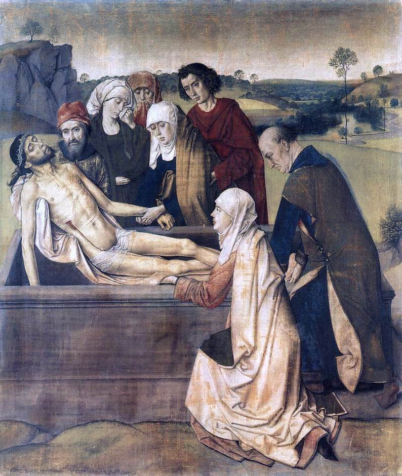  Dirck Bouts The Entombment - Canvas Print