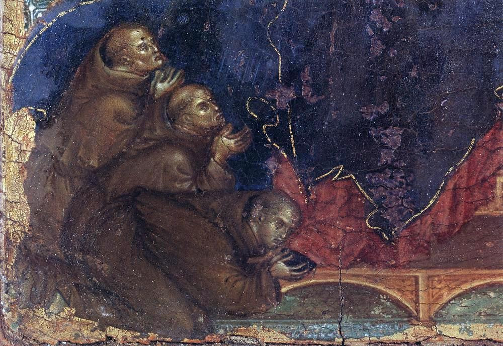  Duccio Di Buoninsegna Madonna of the Franciscans (detail) - Canvas Print