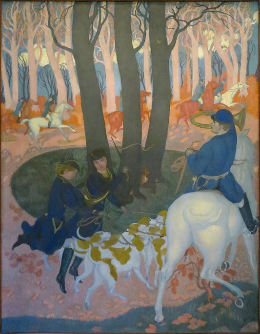 Maurice Denis Second panel from The Legend of St. Hubert - Canvas Print
