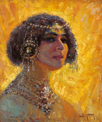 Adolf Behrman The Jewish Bride - Canvas Print