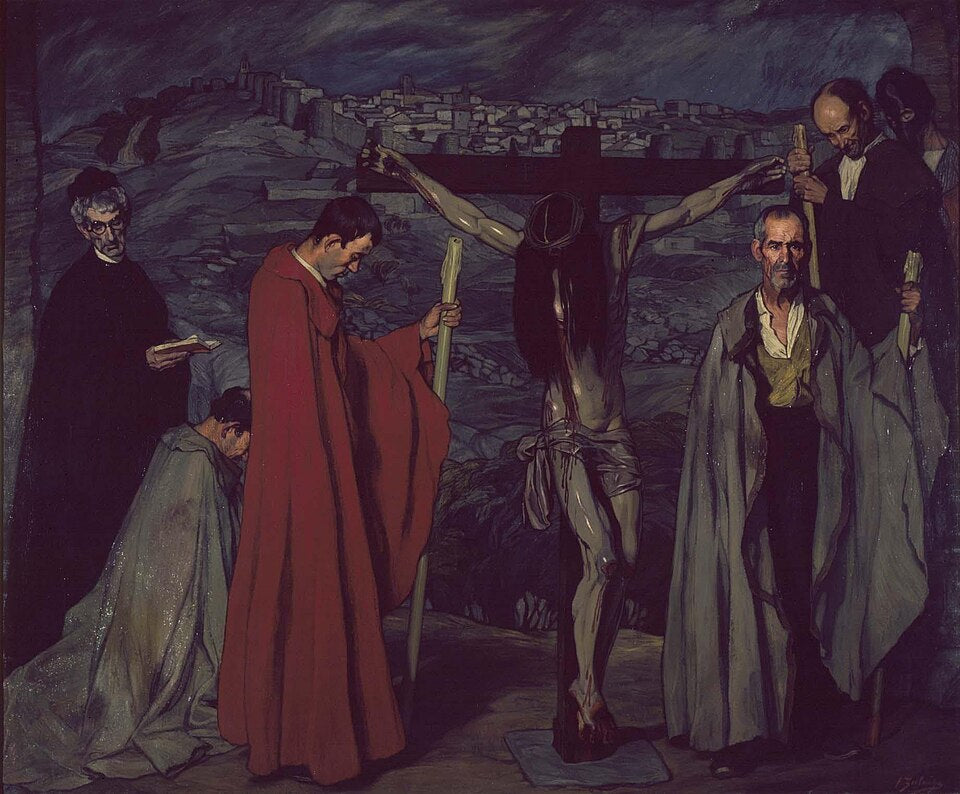 Ignacio Zuloaga El Cristo de la Sangre - Canvas Print