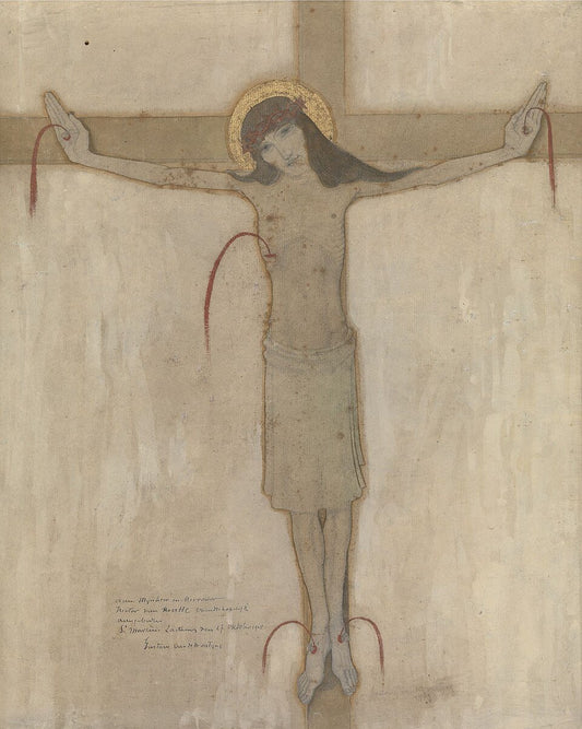 Gustave Van de Woestijne Eucharistic Christ - Canvas Print