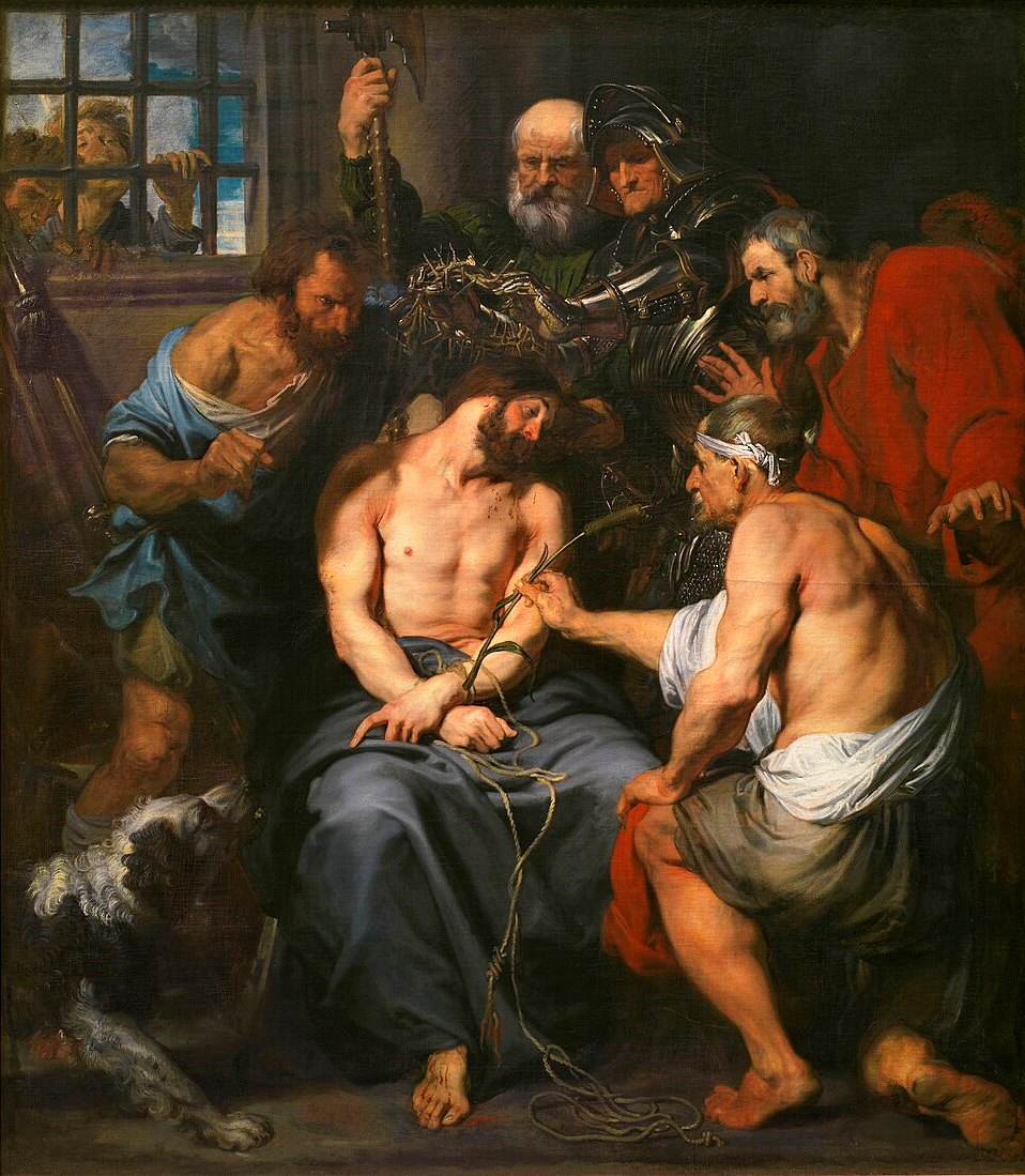 Anthony van Dyck Christ Crowned with Thorns - Canvas Print