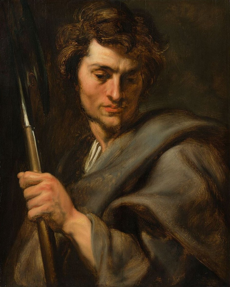 Anthony van Dyck The Apostle Matthew - Canvas Print