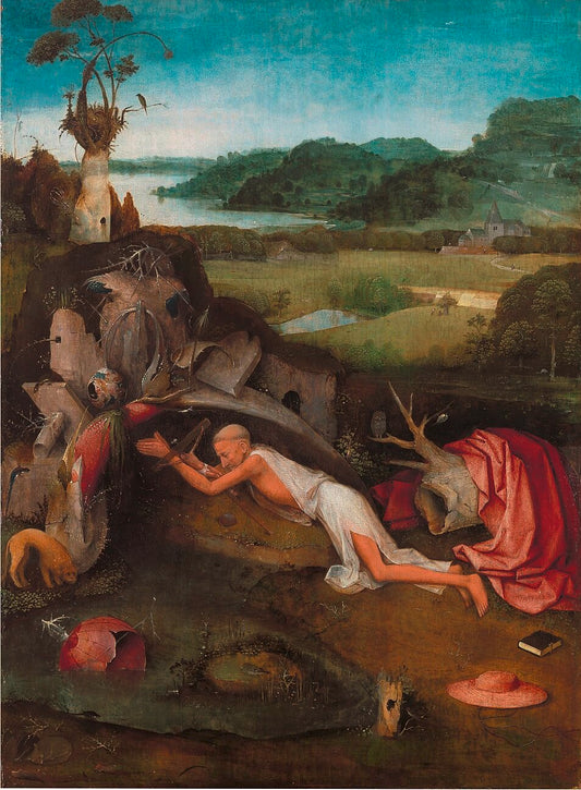 Hieronymus Bosch St. Jerome at Prayer - Canvas Print