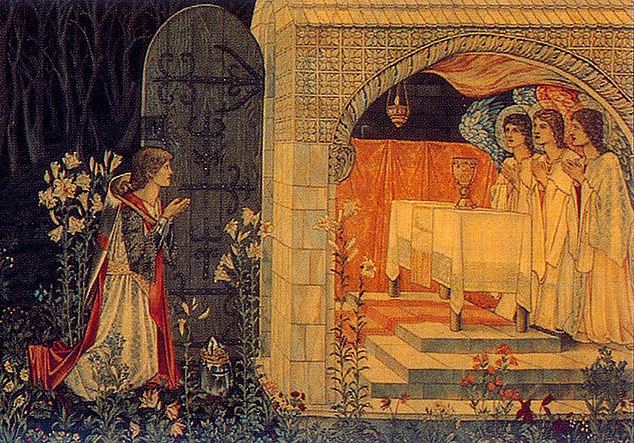 William Morris The Vision of the Holy Grail - Right Side - Canvas Print
