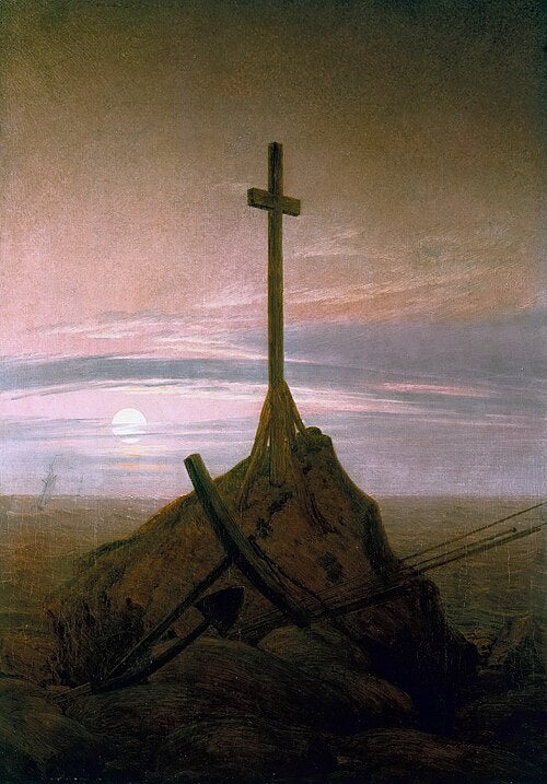 Caspar David Friedrich The Cross Beside the Baltic? - Canvas Print