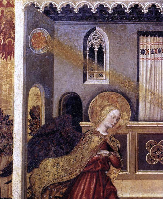 Gentile Da Fabriano Annunciation (detail) - Canvas Print