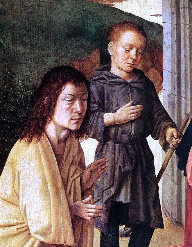  Gerard David The Nativity - detail - Canvas Print