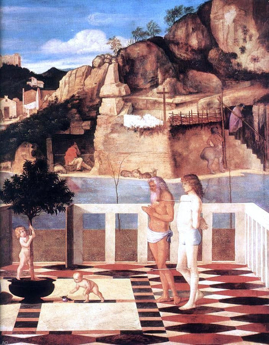  Giovanni Bellini Sacred Allegory (detail) - Canvas Print