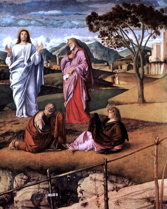  Giovanni Bellini Transfiguration of Christ (detail) - Canvas Print