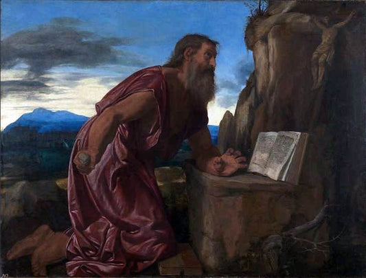  Giovanni Girolamo Savoldo St Jerome - Canvas Print