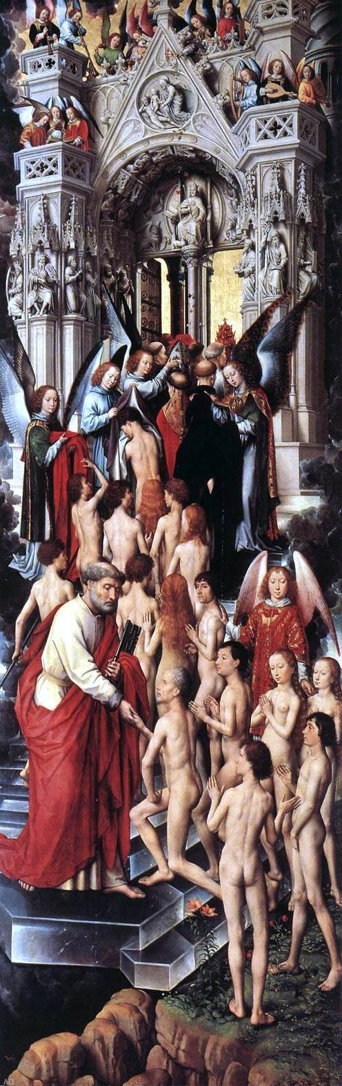  Hans Memling Last Judgment Triptych (left wing) - Canvas Print