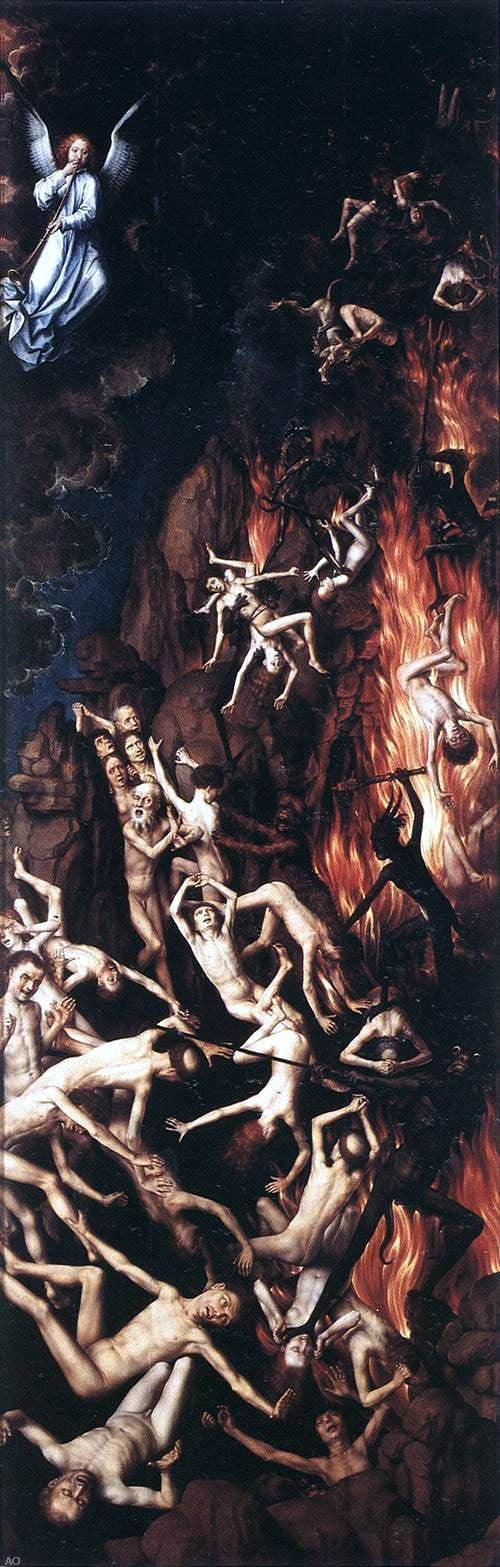  Hans Memling Last Judgment Triptych [right wing] - Canvas Print