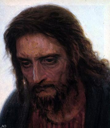  Ivan Nikolaevich Kramskoy Christ in the Wilderness [detail] - Canvas Print