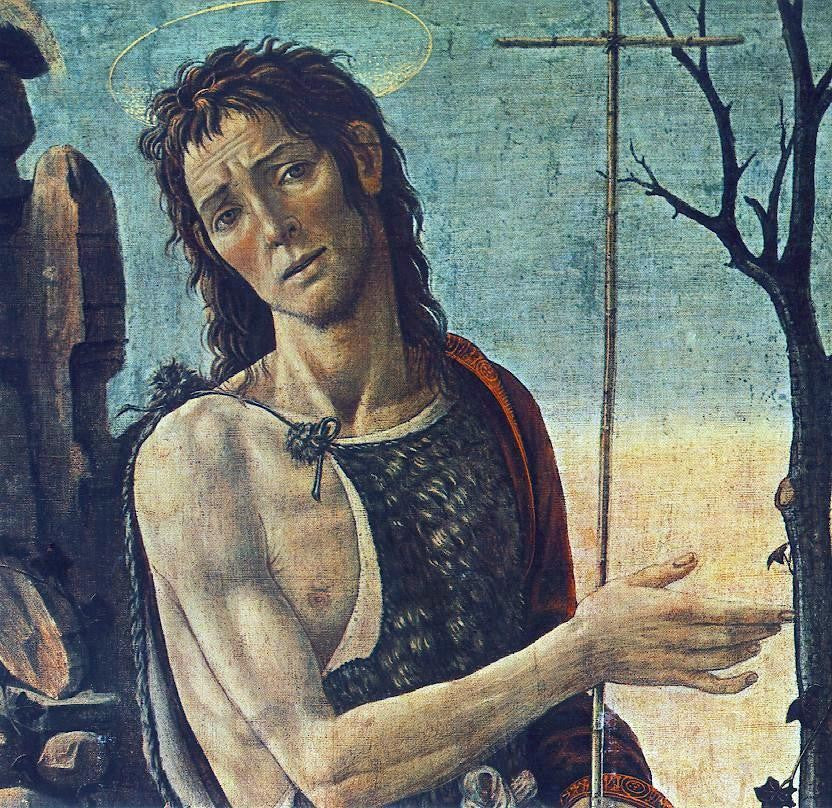  Jacopo Del Sellaio St John the Baptist (detail) - Canvas Print