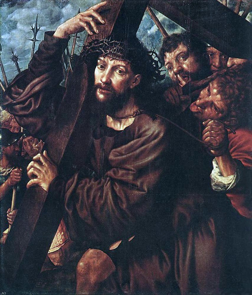  Jan Sanders Van Hemessen Christ Carrying the Cross - Canvas Print