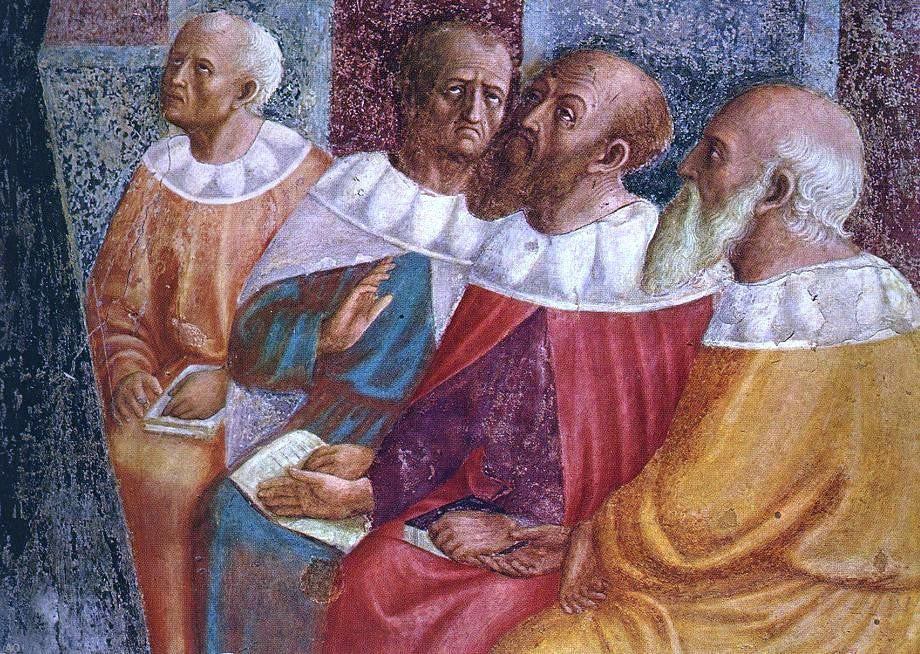  Masolino Da panicale The Philosophers of Alexandria (detail) - Canvas Print