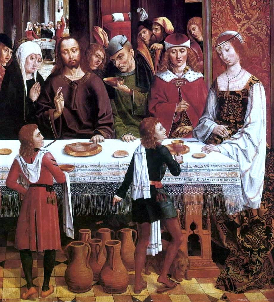  Master catholic Kings The Marriage at Cana (detail) - Canvas Print