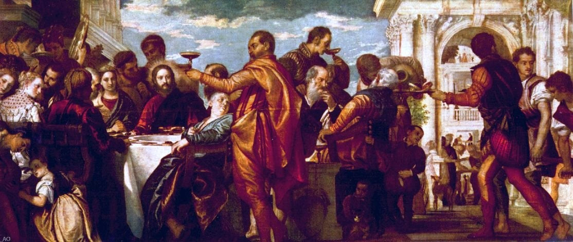  Paolo Veronese The Marriage at Cana - Canvas Print