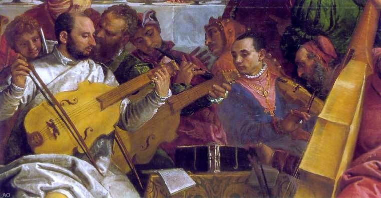  Paolo Veronese The Marriage at Cana [detail: 2] - Canvas Print