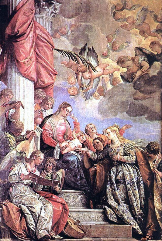  Paolo Veronese The Marriage of St Catherine - Canvas Print