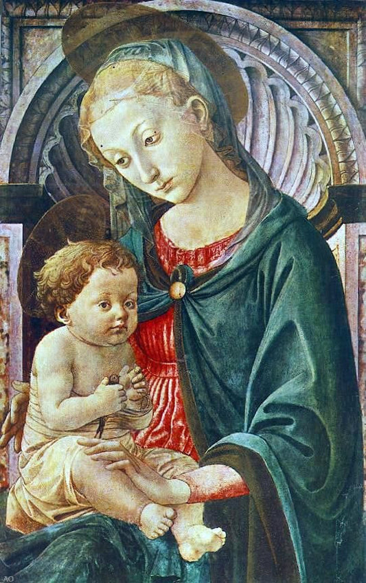  Pesellino Madonna with Child - Canvas Print