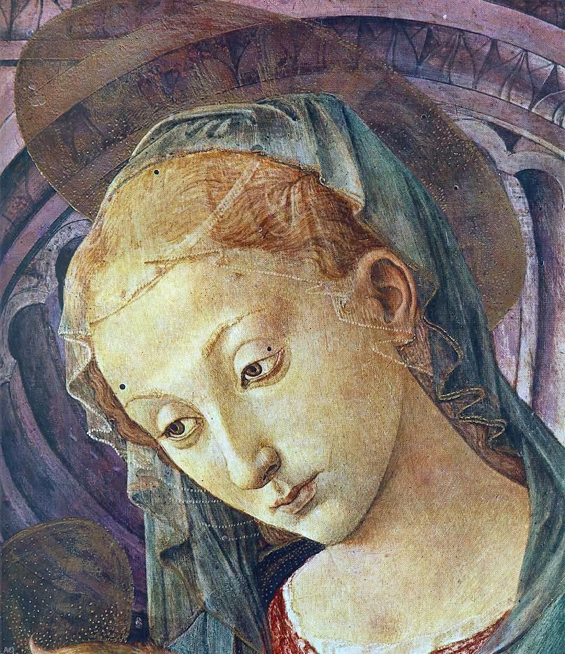  Pesellino Madonna with Child (detail) - Canvas Print