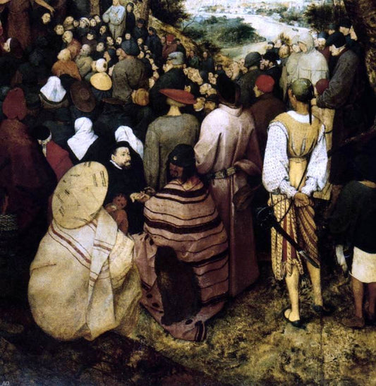  The Elder Pieter Bruegel The Sermon of St John the Baptist (detail) - Canvas Print