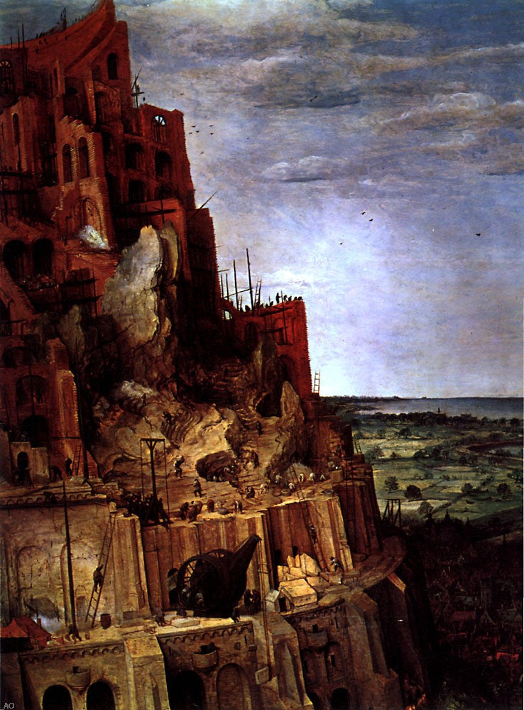  The Elder Pieter Bruegel The Tower of Babel [detail] - Canvas Print