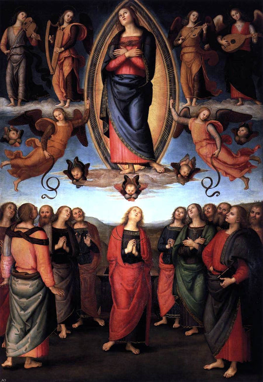  Pietro Perugino Assumption of the Virgin - Canvas Print