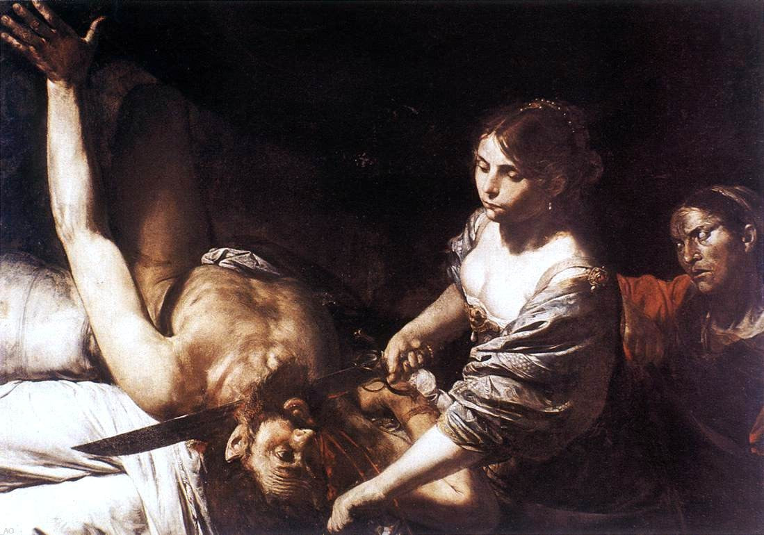  Valentin De boulogne Judith and Holofernes - Canvas Print