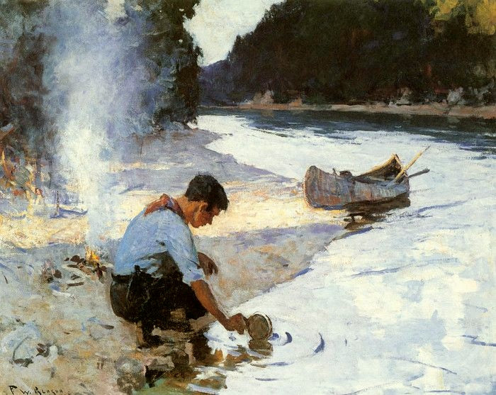 Frank Weston Benson Camp - Canvas Print
