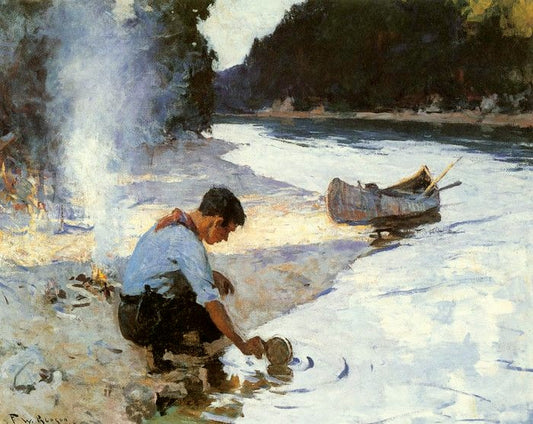 Frank Weston Benson Camp - Canvas Print