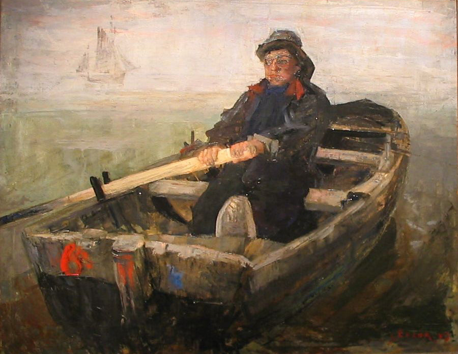 James Ensor The Rower - Canvas Print