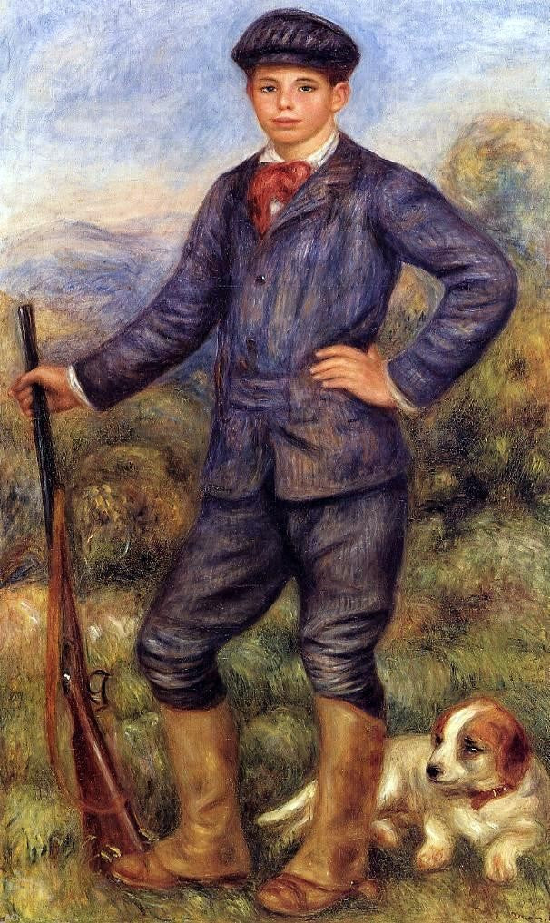  Pierre Auguste Renoir Jean Renoir as a Hunter - Canvas Print