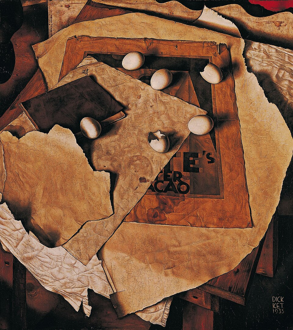 Dick Ket Still-Life with Eggs - Canvas Print