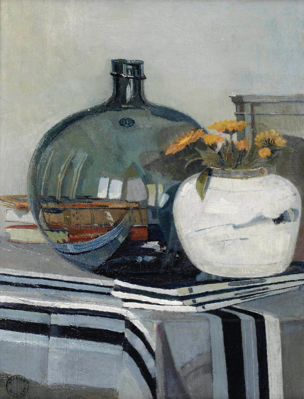 Dick Ket Still Life with Books - Canvas Print