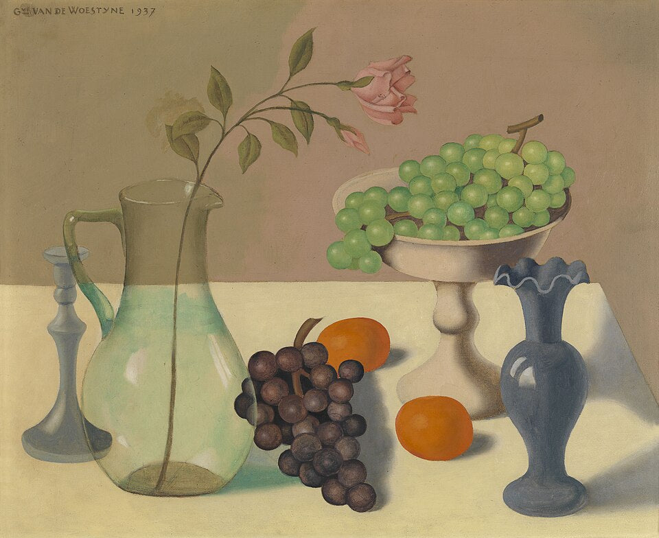 Gustave Van de Woestijne Still life with Grapes - Canvas Print