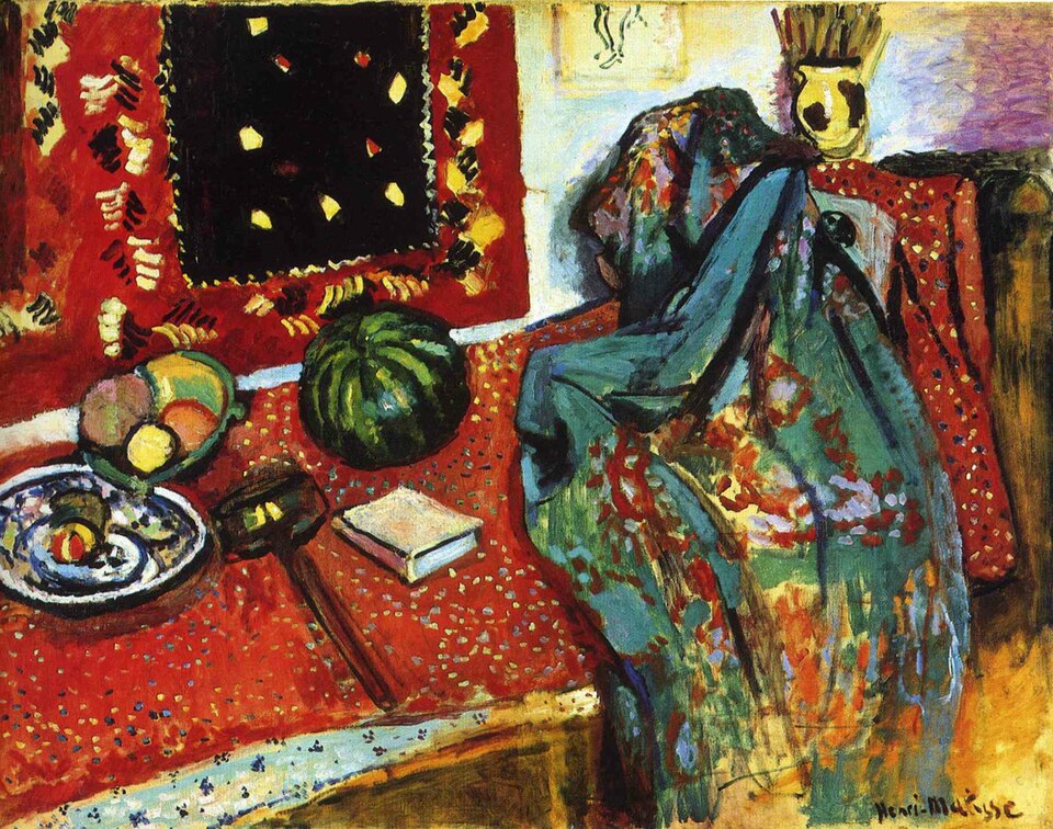 Henri Matisse The Red Carpet - Canvas Print