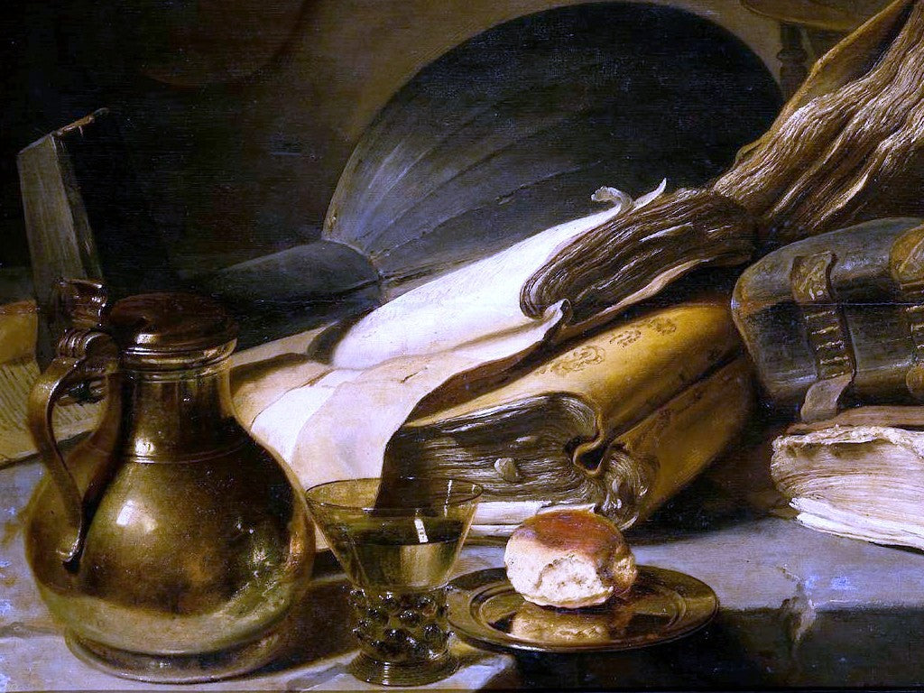  Jan Lievens Vanitas Still Life (detail #1) - Canvas Print