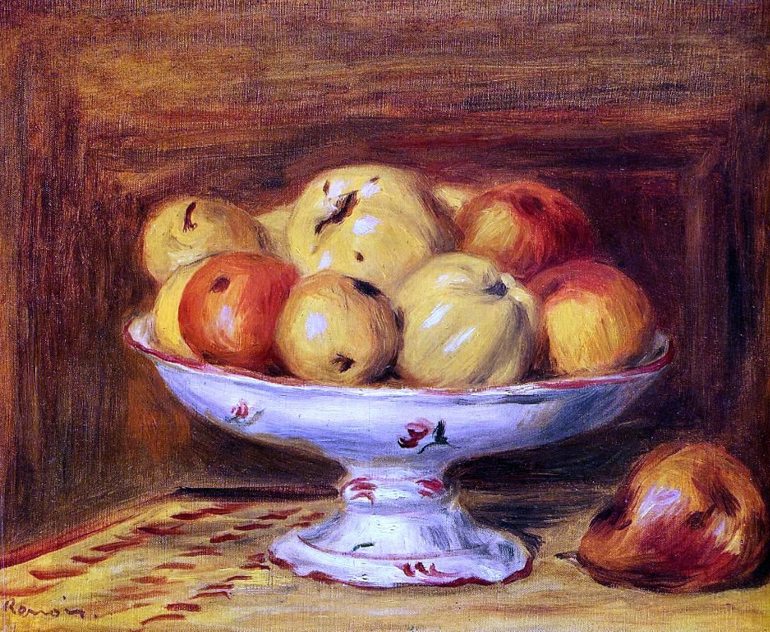  Pierre Auguste Renoir Still Life with Apples and Pears - Canvas Print