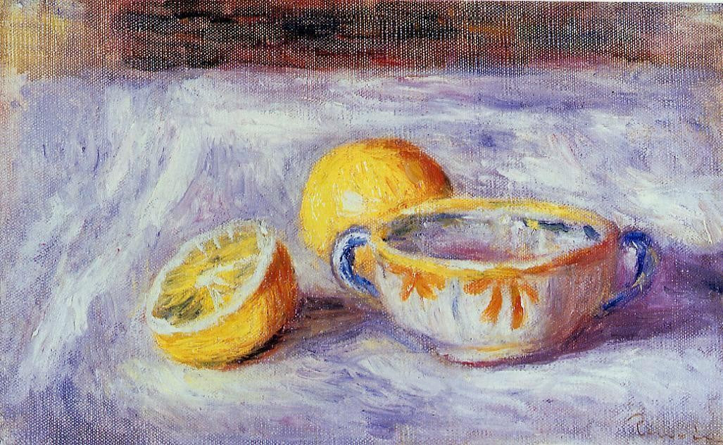  Pierre Auguste Renoir Still Life with Lemons - Canvas Print