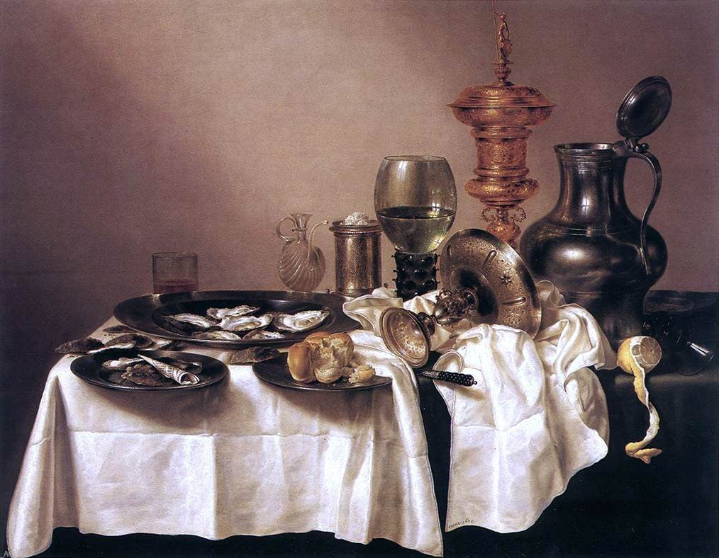  Willem Claesz Heda Still-Life with Gilt Goblet - Canvas Print