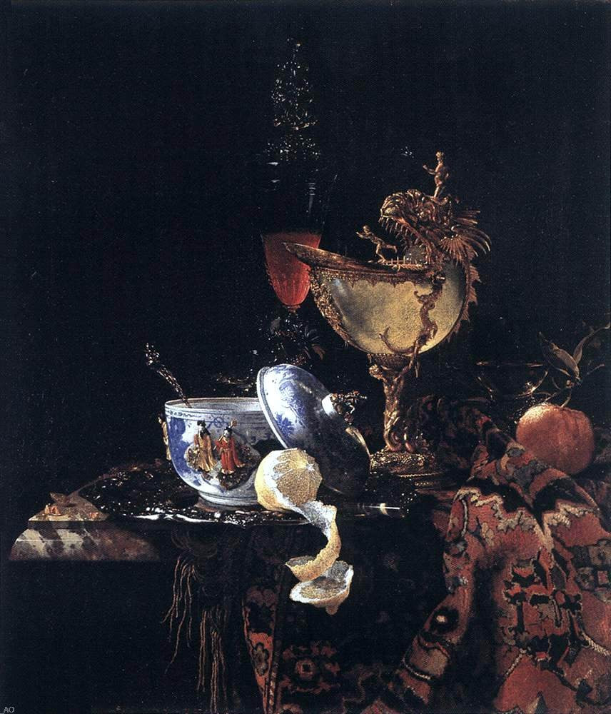  Willem Kalf Still-Life with a Nautilus Cup - Canvas Print