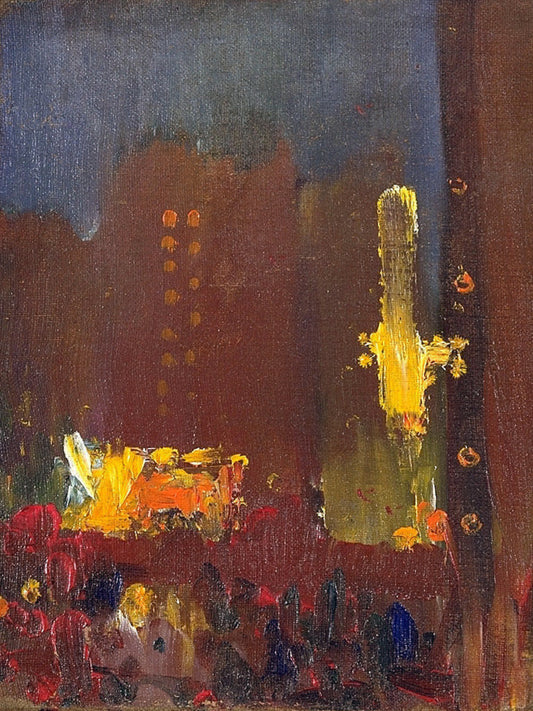 Arthur Beecher Carles City at Night - Canvas Print