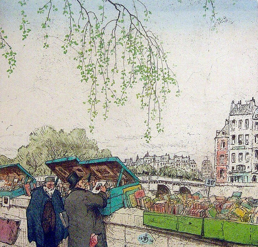Tavik Frantisek Simon Second Hand Booksellers, Spring - Canvas Print