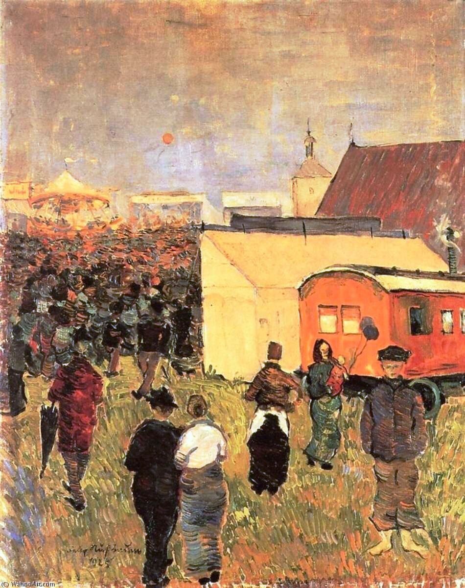 Felix Nussbaum Fairground - Canvas Print