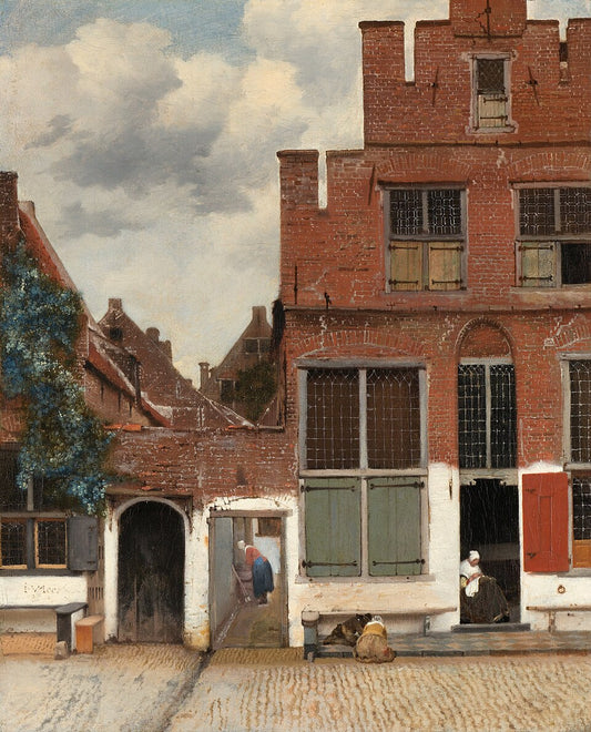 Johannes Vermeer The Little Street - Canvas Print